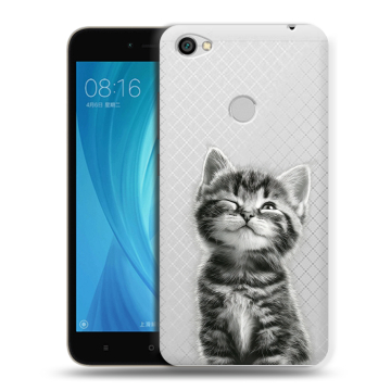 Силиконовый чехол на Xiaomi RedMi Note 5A Prime с принтом Котенок Силиконовый чехол на Xiaomi RedMi Note 5A Prime с принтом Котенок