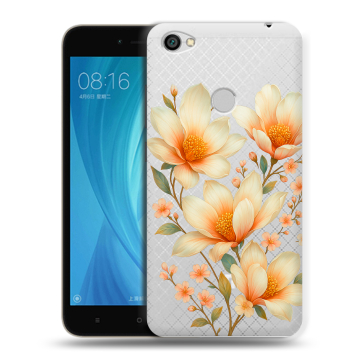 Силиконовый чехол на Xiaomi RedMi Note 5A Prime с принтом Цветы