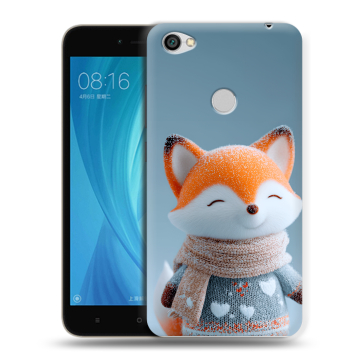 Силиконовый чехол на Xiaomi RedMi Note 5A Prime с принтом Лиса