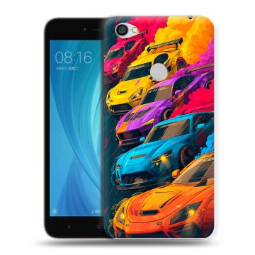 Силиконовый чехол на Xiaomi RedMi Note 5A Prime с принтом Тачки