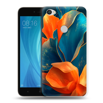 Силиконовый чехол на Xiaomi RedMi Note 5A Prime с принтом Цветы