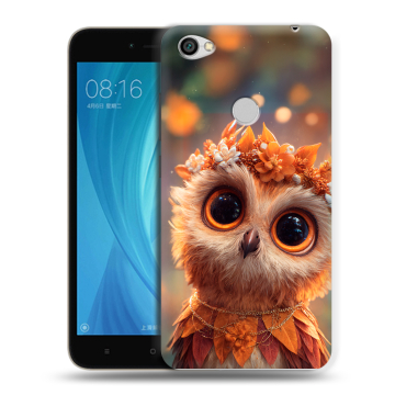 Силиконовый чехол на Xiaomi RedMi Note 5A Prime с принтом Милая сова