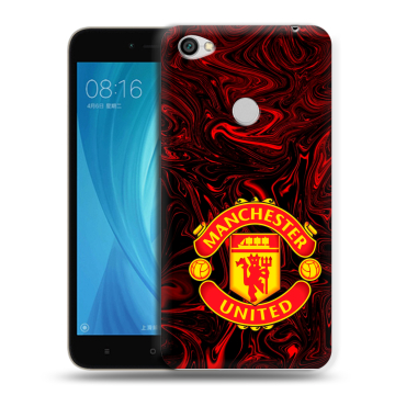 Силиконовый чехол на Xiaomi RedMi Note 5A Prime с принтом Manchester United