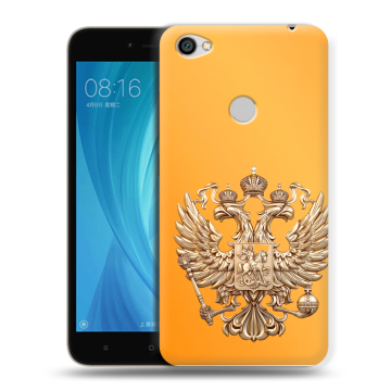 Силиконовый чехол на Xiaomi RedMi Note 5A Prime с принтом Герб Флаг России