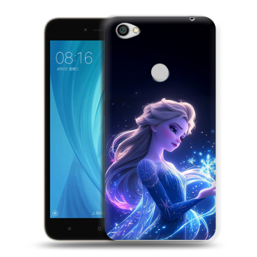 Силиконовый чехол на Xiaomi RedMi Note 5A Prime с принтом Холодное сердце Frozen Силиконовый чехол на Xiaomi RedMi Note 5A Prime с принтом Холодное сердце Frozen