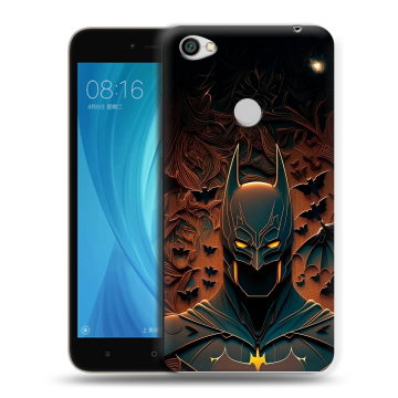 Силиконовый чехол на Xiaomi RedMi Note 5A Prime с принтом Batman Бэтмен