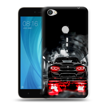 Силиконовый чехол на Xiaomi RedMi Note 5A Prime с принтом BMW БМВ