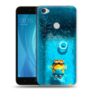 Силиконовый чехол на Xiaomi RedMi Note 5A Prime с принтом Миньоны