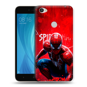 Силиконовый чехол на Xiaomi RedMi Note 5A Prime с принтом Spiderman Человек паук