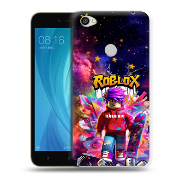 Силиконовый чехол на Xiaomi RedMi Note 5A Prime с принтом Roblox Роблокс