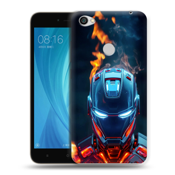 Силиконовый чехол на Xiaomi RedMi Note 5A Prime с принтом IronMan Железный человек Силиконовый чехол на Xiaomi RedMi Note 5A Prime с принтом IronMan Железный человек