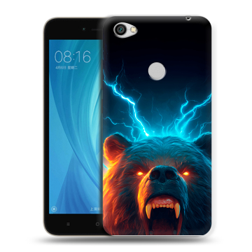 Силиконовый чехол на Xiaomi RedMi Note 5A Prime с принтом Медведь