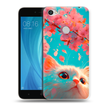 Силиконовый чехол на Xiaomi RedMi Note 5A Prime с принтом Красивый кот
