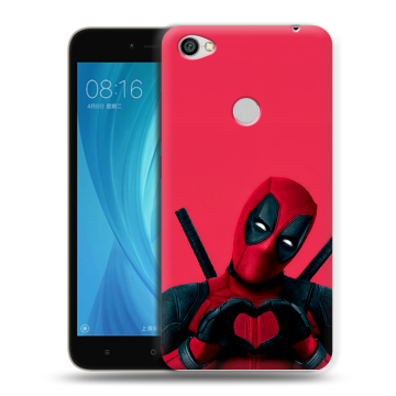 Силиконовый чехол на Xiaomi RedMi Note 5A Prime с принтом Дедпул Deadpool Силиконовый чехол на Xiaomi RedMi Note 5A Prime с принтом Дедпул Deadpool