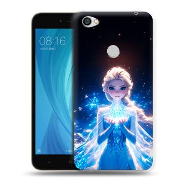 Силиконовый чехол на Xiaomi RedMi Note 5A Prime с принтом Холодное сердце Frozen Силиконовый чехол на Xiaomi RedMi Note 5A Prime с принтом Холодное сердце Frozen