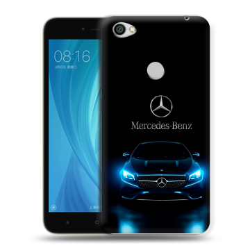 Силиконовый чехол на Xiaomi RedMi Note 5A Prime с принтом Mercedes Мерседес