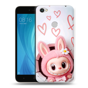 Силиконовый чехол на Xiaomi RedMi Note 5A Prime с принтом Labubu Лабубу