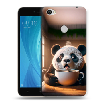 Силиконовый чехол на Xiaomi RedMi Note 5A Prime с принтом смешная панда Силиконовый чехол на Xiaomi RedMi Note 5A Prime с принтом смешная панда