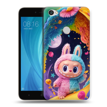 Силиконовый чехол на Xiaomi RedMi Note 5A Prime с принтом Labubu Лабубу Силиконовый чехол на Xiaomi RedMi Note 5A Prime с принтом Labubu Лабубу