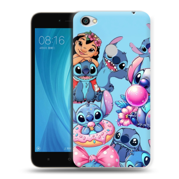 Силиконовый чехол на Xiaomi RedMi Note 5A Prime с принтом Лило и Стич