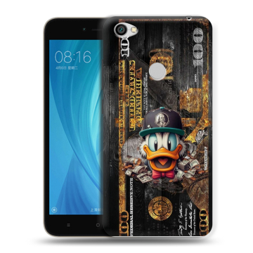 Силиконовый чехол на Xiaomi RedMi Note 5A Prime с принтом Дональд Дак Доллар Силиконовый чехол на Xiaomi RedMi Note 5A Prime с принтом Дональд Дак Доллар