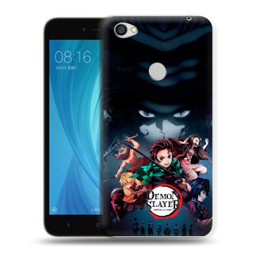 Силиконовый чехол на Xiaomi RedMi Note 5A Prime с принтом Demon Slayer Клинок рассекающий демонов Силиконовый чехол на Xiaomi RedMi Note 5A Prime с принтом Demon Slayer Клинок рассекающий демонов
