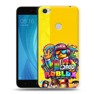 Силиконовый чехол на Xiaomi RedMi Note 5A Prime с принтом Roblox Роблокс Силиконовый чехол на Xiaomi RedMi Note 5A Prime с принтом Roblox Роблокс