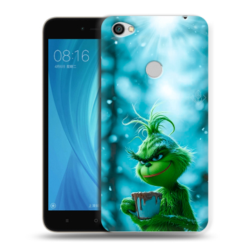 Силиконовый чехол на Xiaomi RedMi Note 5A Prime с принтом Новый год гринч
