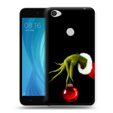 Силиконовый чехол на Xiaomi RedMi Note 5A Prime с принтом Новый год Гринч