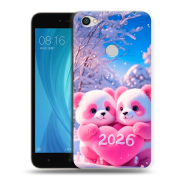 Силиконовый чехол на Xiaomi RedMi Note 5A Prime с принтом Новый год