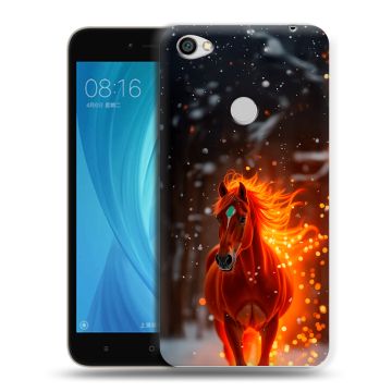 Силиконовый чехол на Xiaomi RedMi Note 5A Prime с принтом Новый год