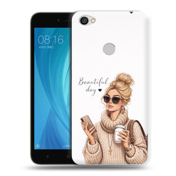 Силиконовый чехол на Xiaomi RedMi Note 5A Prime с принтом женский Силиконовый чехол на Xiaomi RedMi Note 5A Prime с принтом женский