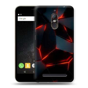 Силиконовый чехол на ZTE Nubia N1 Lite с принтом Яркие абстракции
