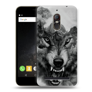 Силиконовый чехол на ZTE Nubia N1 Lite с принтом Волк