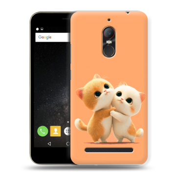 Силиконовый чехол на ZTE Nubia N1 Lite с принтом Милые котики