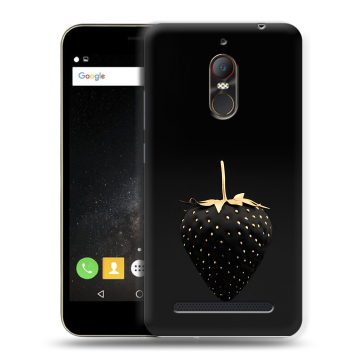 Силиконовый чехол на ZTE Nubia N1 Lite с принтом Черная клубника