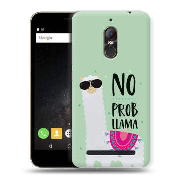 Силиконовый чехол на ZTE Nubia N1 Lite с принтом Лама