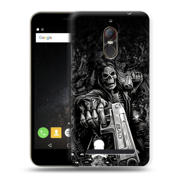 Силиконовый чехол на ZTE Nubia N1 Lite с принтом Скелет