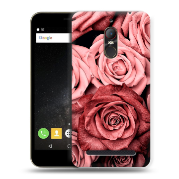 Силиконовый чехол на ZTE Nubia N1 Lite с принтом Цветы розы
