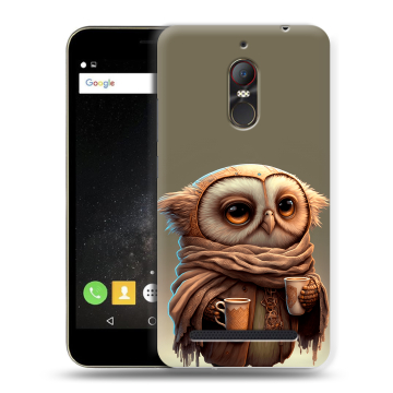 Силиконовый чехол на ZTE Nubia N1 Lite с принтом Сова