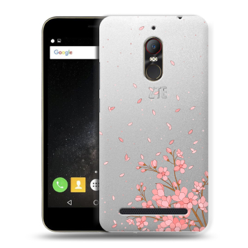 Силиконовый чехол на ZTE Nubia N1 Lite с принтом Ветка сакуры