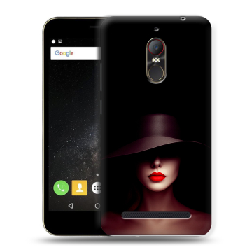 Силиконовый чехол на ZTE Nubia N1 Lite с принтом Девушка в шляпе