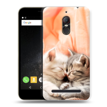 Силиконовый чехол на ZTE Nubia N1 Lite с принтом Котята