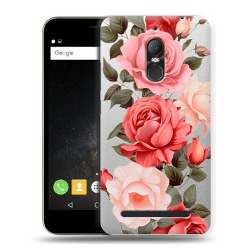 Силиконовый чехол на ZTE Nubia N1 Lite с принтом Розы