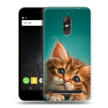 Силиконовый чехол на ZTE Nubia N1 Lite с принтом котенок