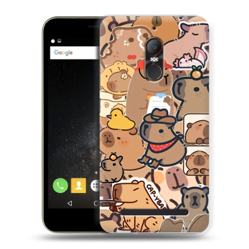 Силиконовый чехол на ZTE Nubia N1 Lite с принтом капибара
