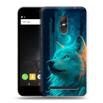 Силиконовый чехол на ZTE Nubia N1 Lite с принтом бабочки саккура