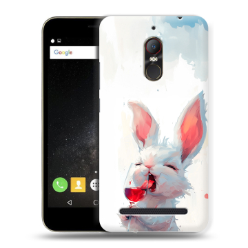 Силиконовый чехол на ZTE Nubia N1 Lite с принтом кролик зайчик