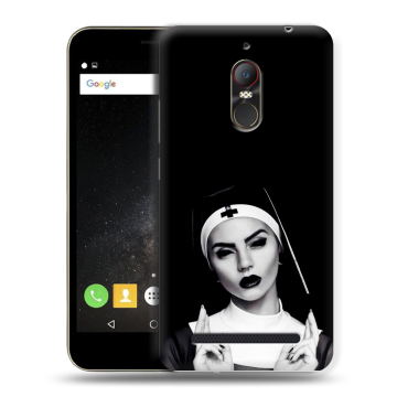 Силиконовый чехол на ZTE Nubia N1 Lite с принтом монашка