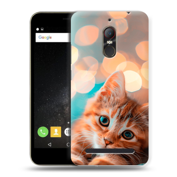 Силиконовый чехол на ZTE Nubia N1 Lite с принтом котик